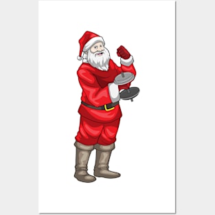 Santa Claus Christmas Bodybuilder Posters and Art